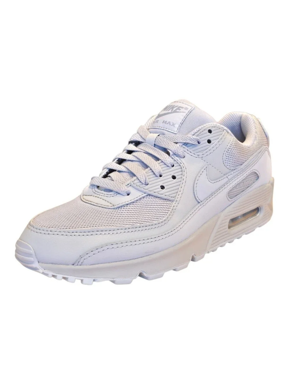 Nike Air Max 90 CN8490-001 Triple Wolf Grey Athletic Shoes Men's Size 8